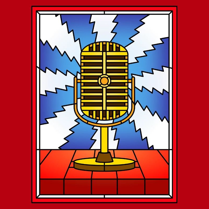 Conception rétro de vitrail micro