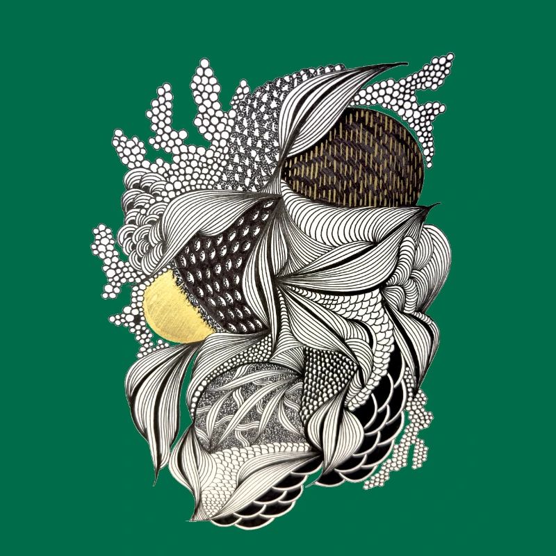 Leaf Fabric Feather Light Pattern