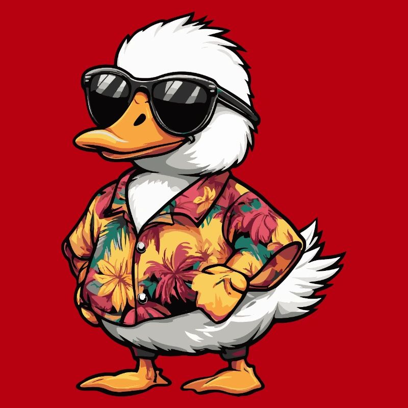 Gans Comic Urlaub