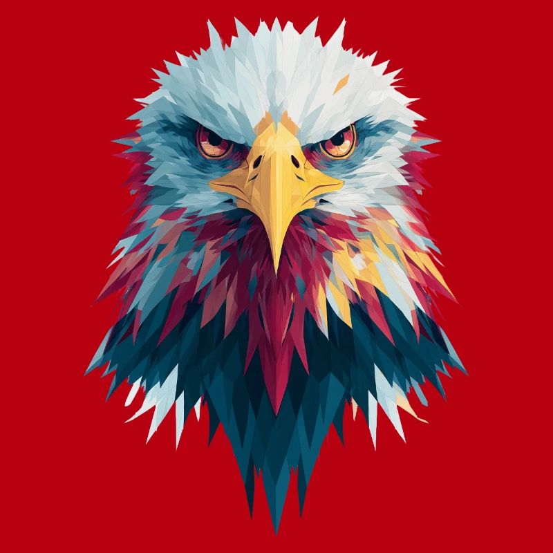 Impressive eagle piercing gaze