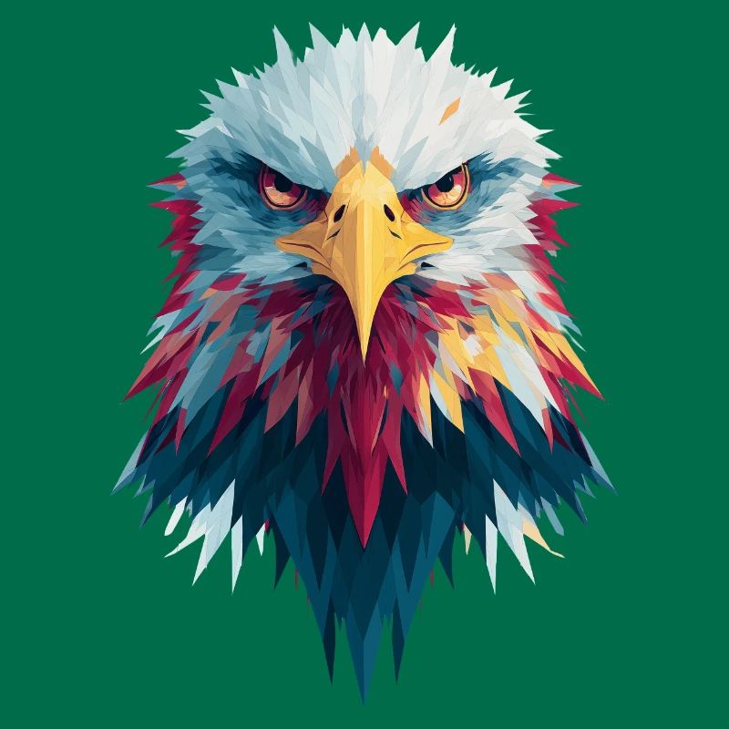 Impressive eagle piercing gaze