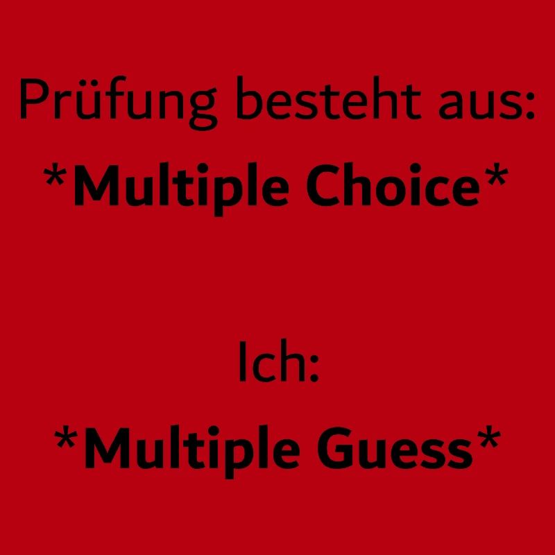 Unispruch "Multiple Choice" Geschenk, Studenten