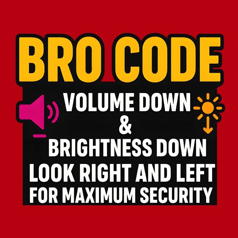 Code bro volume vers le bas Regarde à droite à gauche, drôle