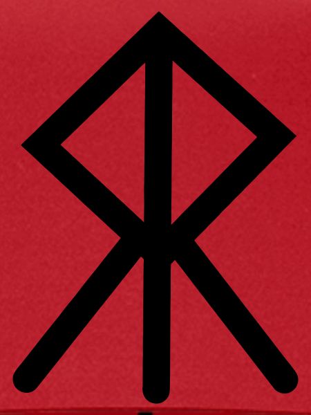 Moed Wikinger-Rune COURAGE