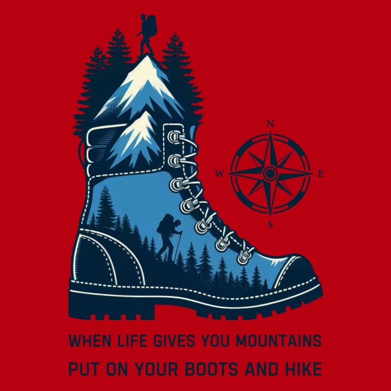 Mountain Boot with Compass