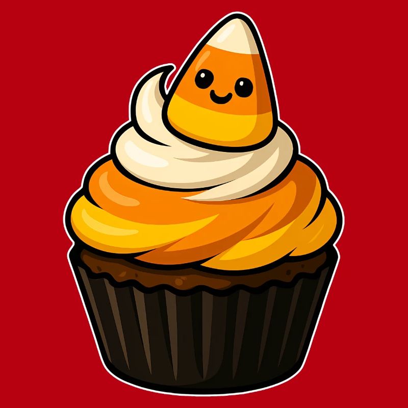 Breloque Cupcake CandyCorn