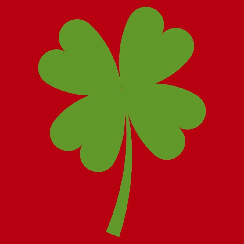 Solid four-leaf clover