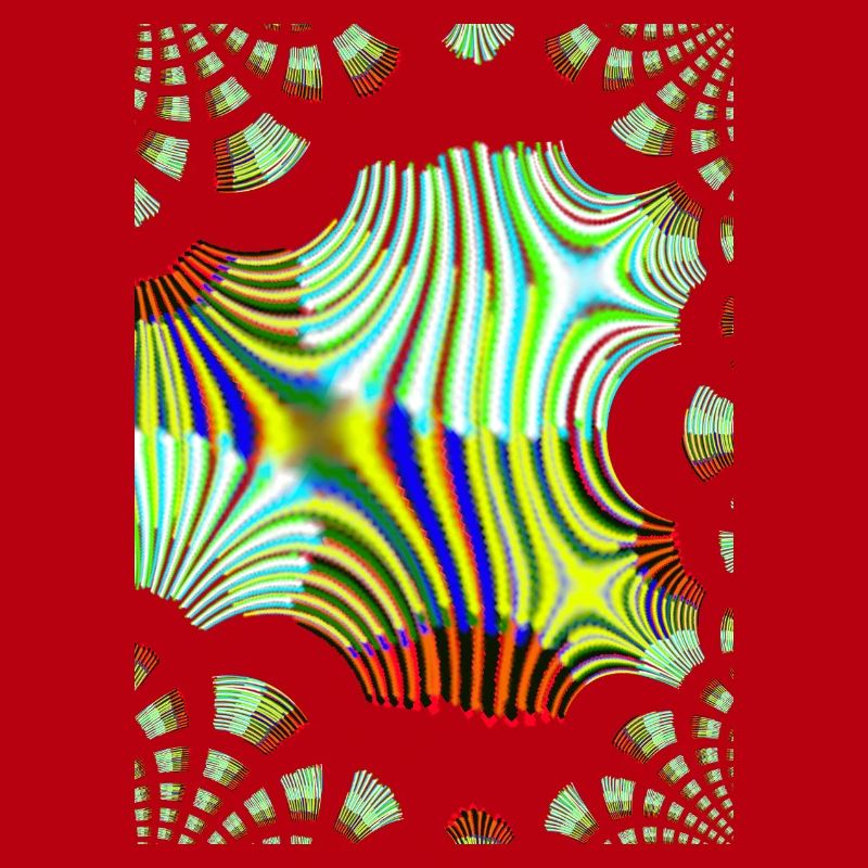 Psychedelic Neon Waves Pattern