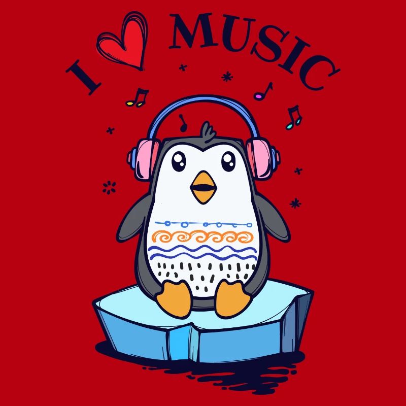 Seevogel Cool Herz PinguinTier Statement