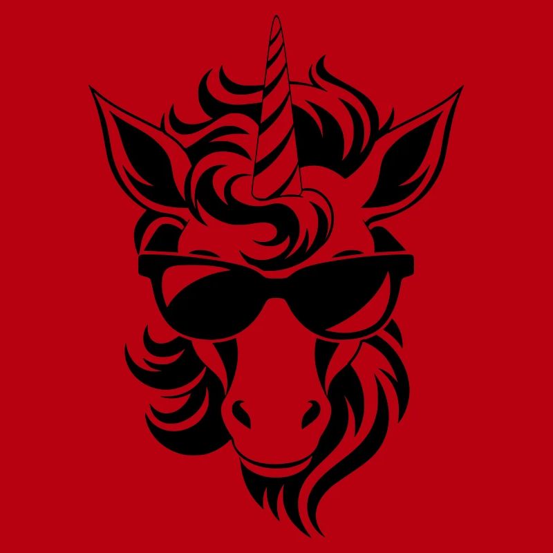 Cooles Einhorn mit Sonnenbrille