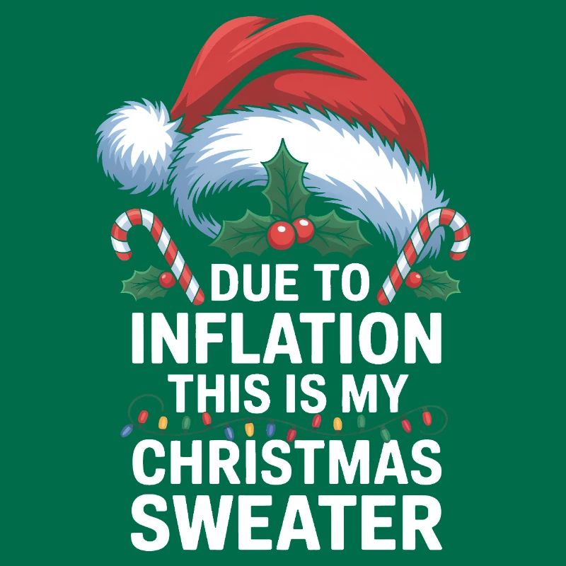 Jeu de mots sur l’inflation avec le pull de Noël