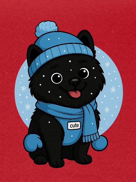 Cuddly Dog Winter Magic
