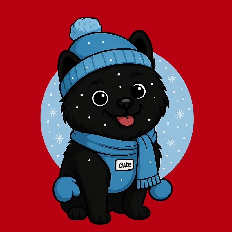 Cuddly Dog Winter Magic