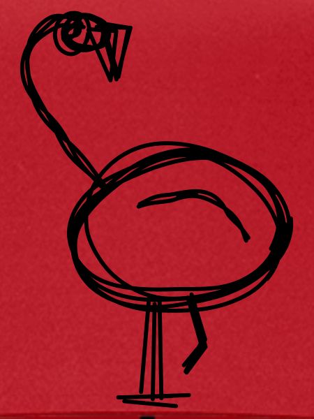 Flamingo handgezeichnet