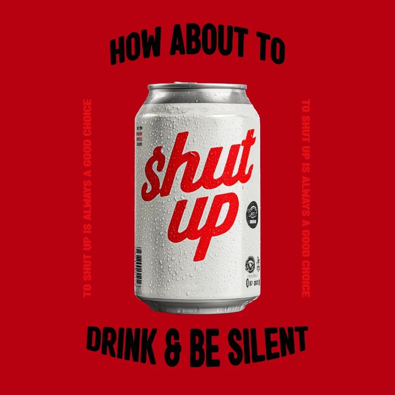 Shut Up Tin – Provocative Retro Print