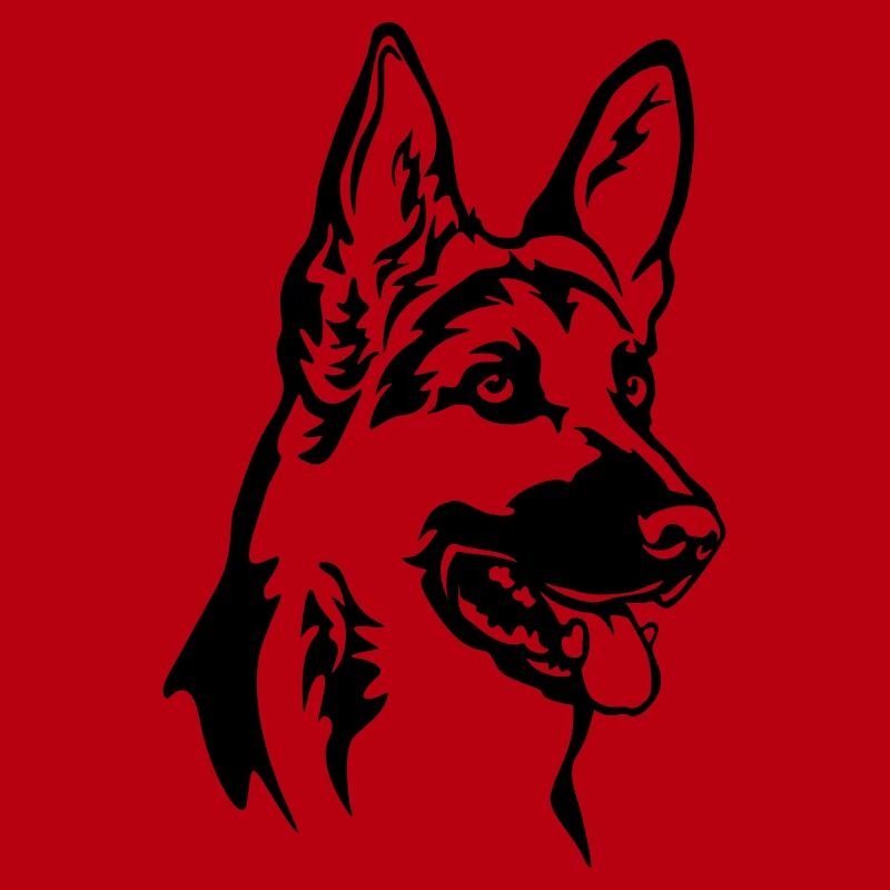 German Shepherd Head