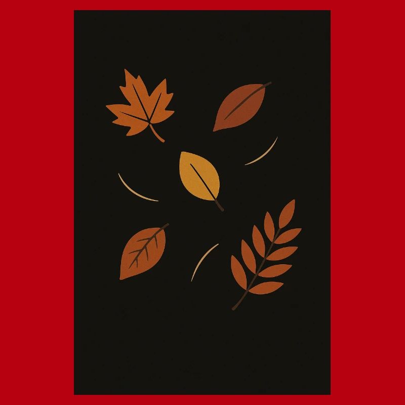 Herbstlaub auf dunklem Hintergrund