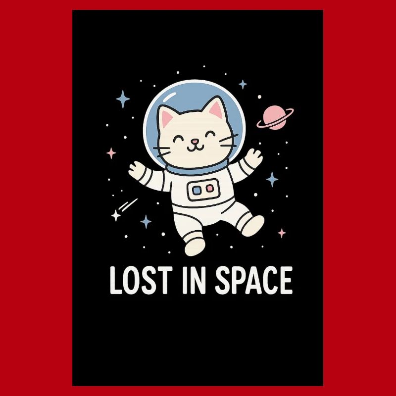 Astronaute chat perdu dans l’espace