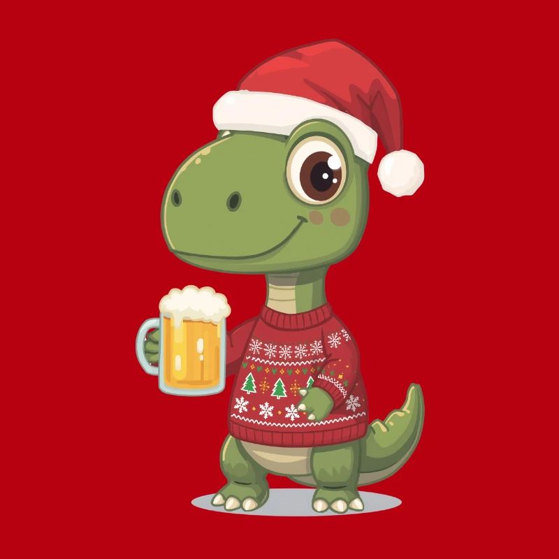 Dino Weihnachts-Festpullover