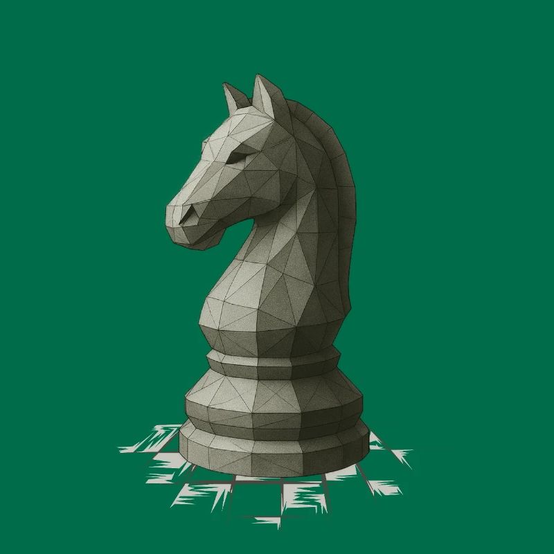 Conception du cavalier d’échecs à faible polygonisme