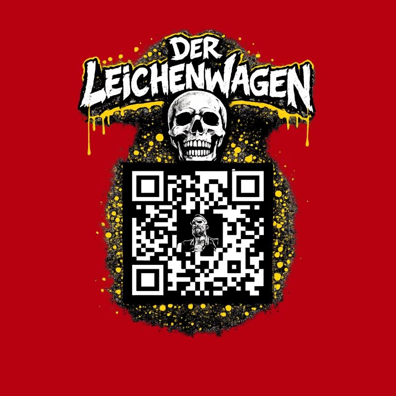Der Leichenwagen mit QR Code