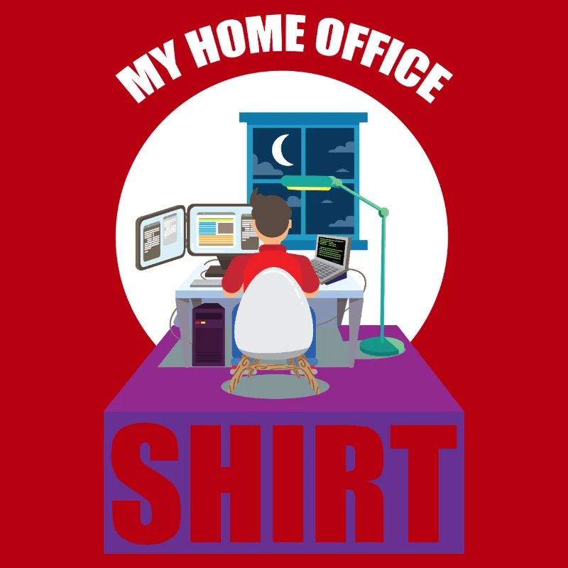 Night Shift Coder Programmer Desk Graphic