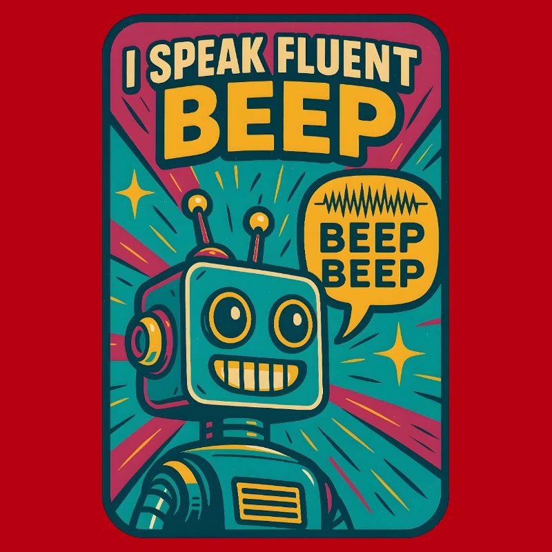 Fließend Beep | Roboter Sci-Fi Nerd
