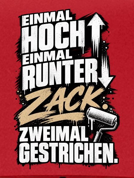 Zack, zweimal gestrichen
