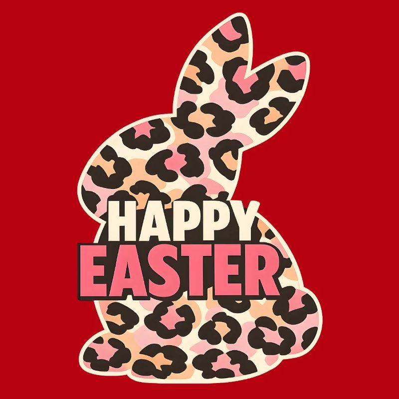 Happy Easter Easter Bunny Leopard