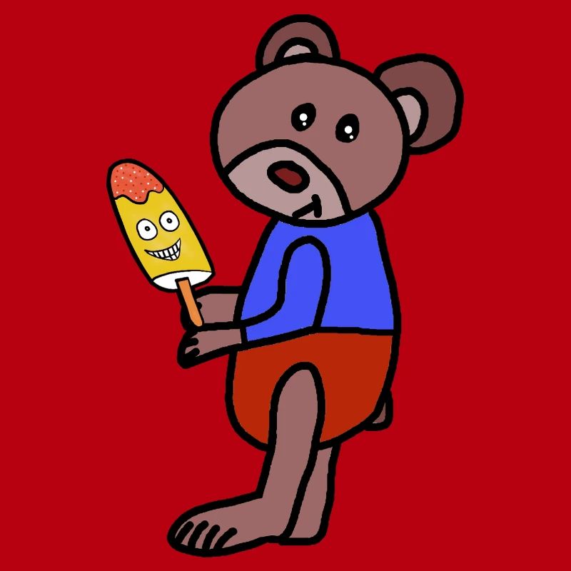 Bär Teddy  Eiskrem  Eis Kind