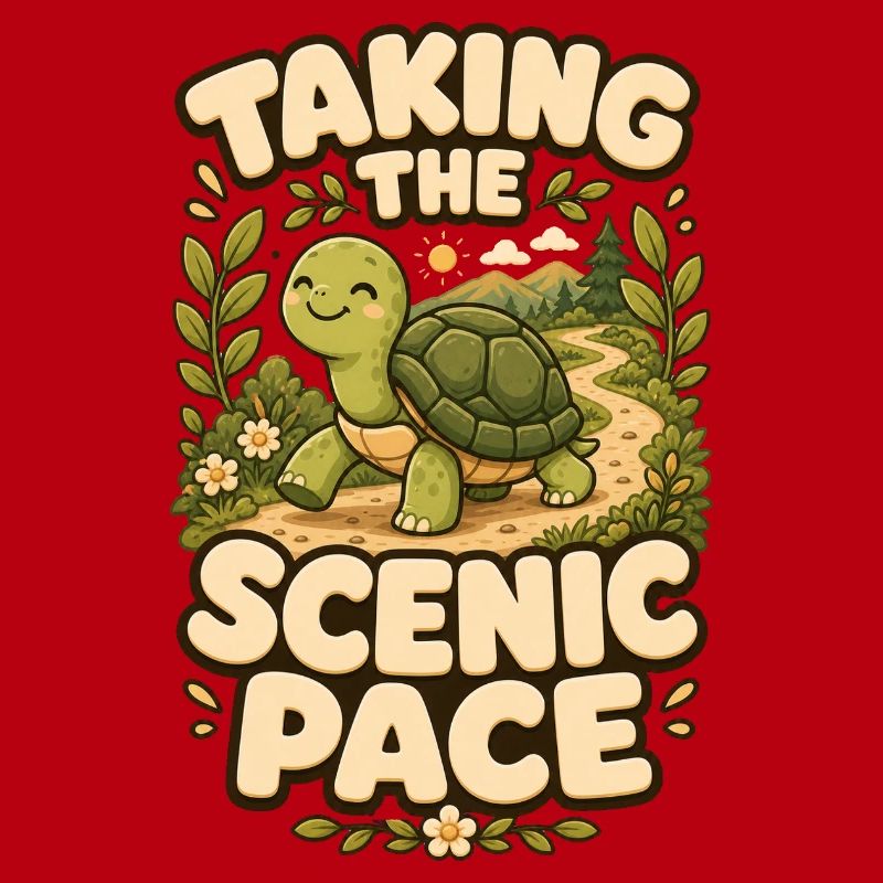 Taking The Scenic Pace Turtle