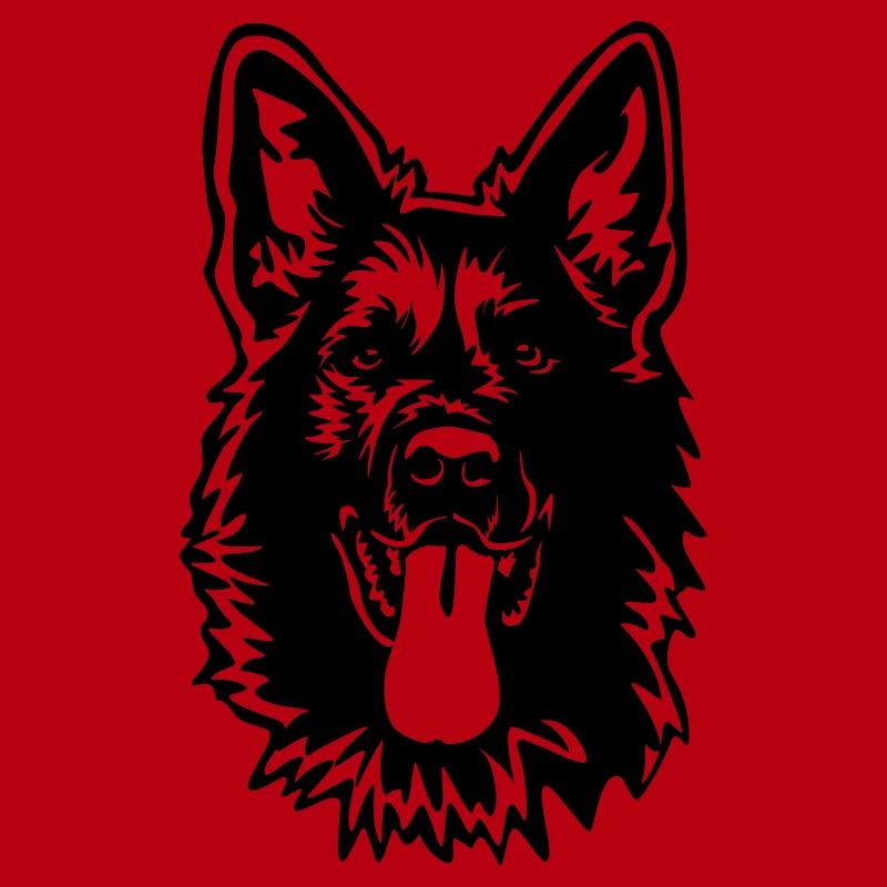 German Shepherd Head