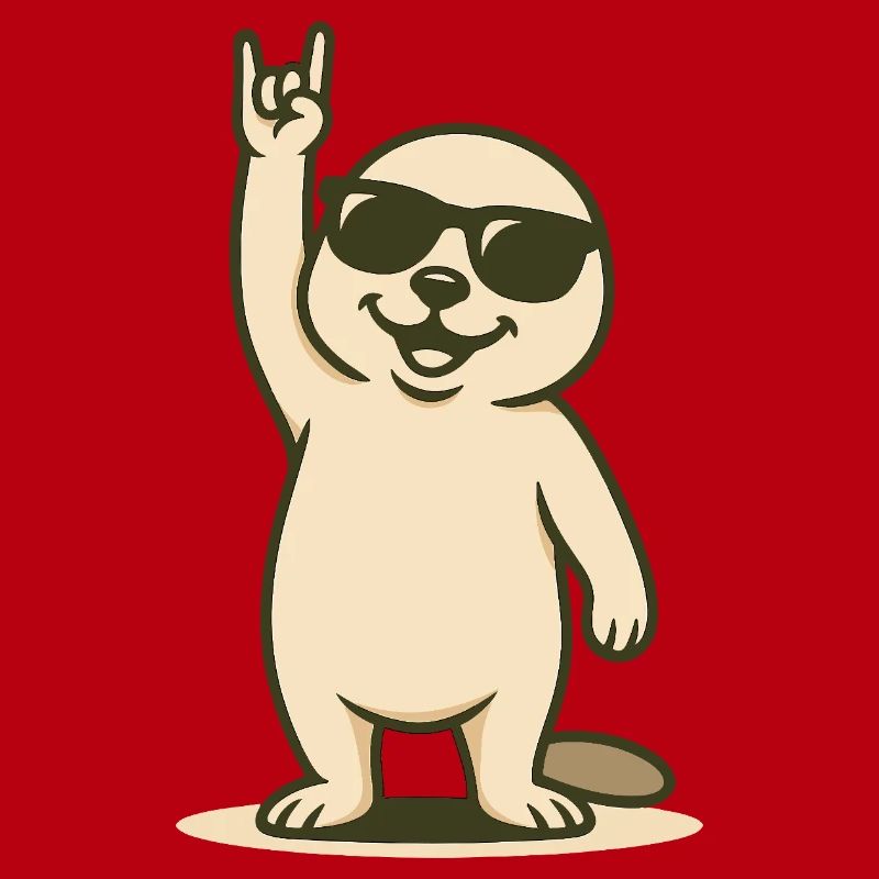 Bébé phoque cool avec pose de bascule