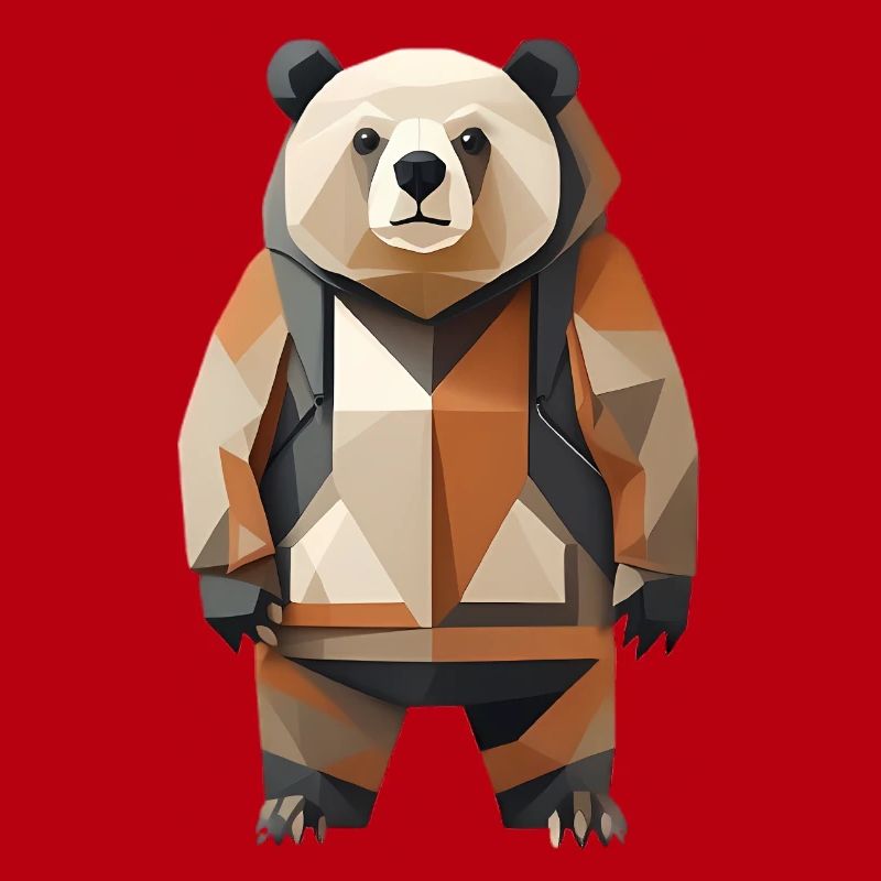 Polypanda Panda Low-Poly