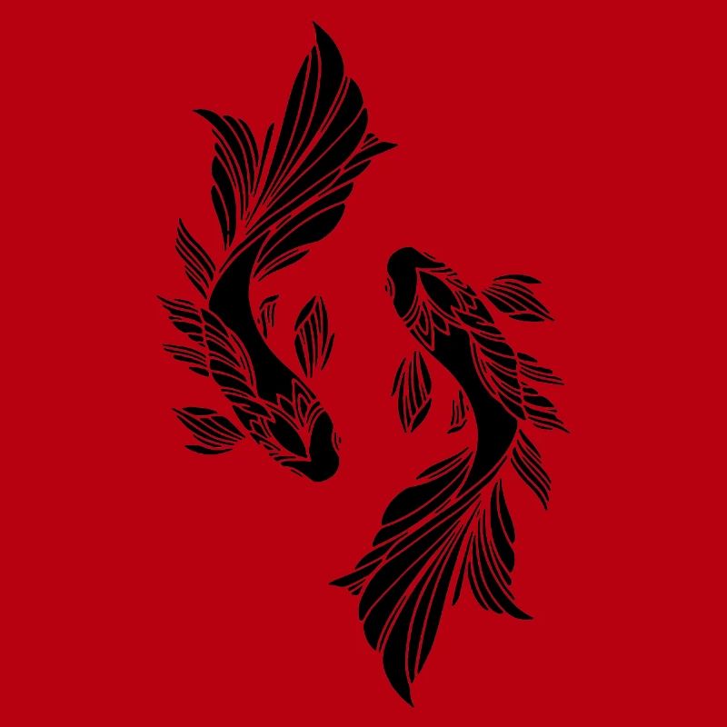 Two black fish