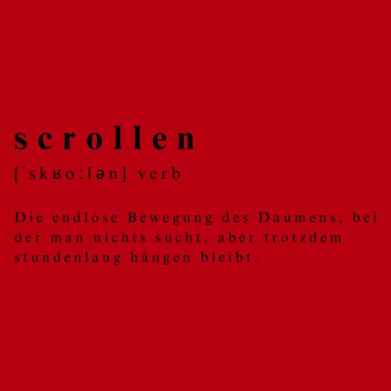 Scrollen – Die Kunst der Daumen-Akrobatik
