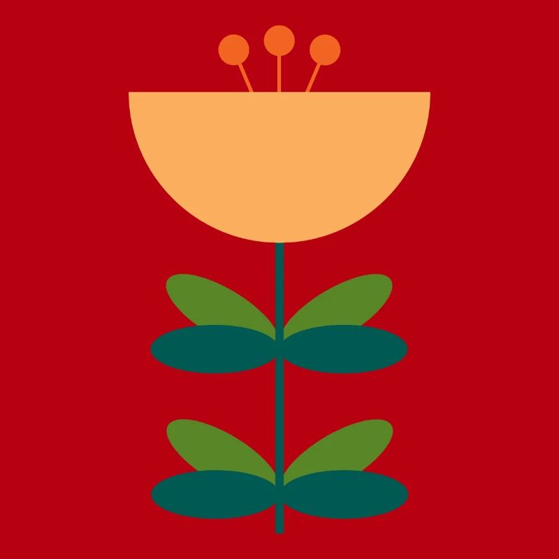 Conception d’illustration de fleur abstraite