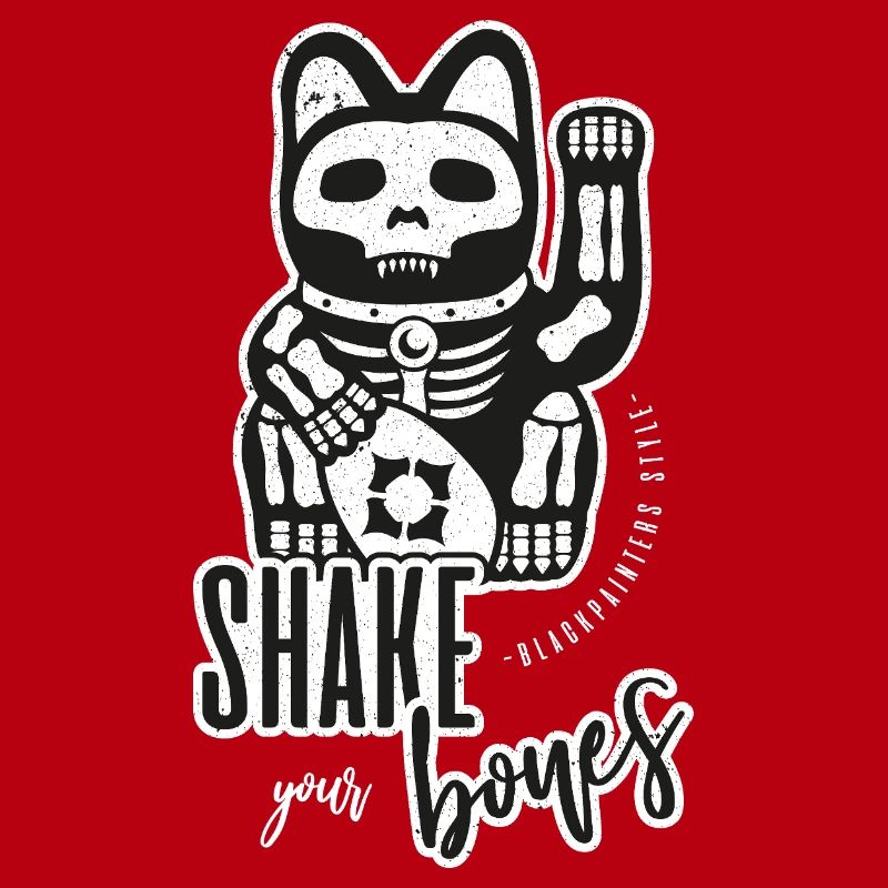 Skeleton Waving Cat - Shake your Bones