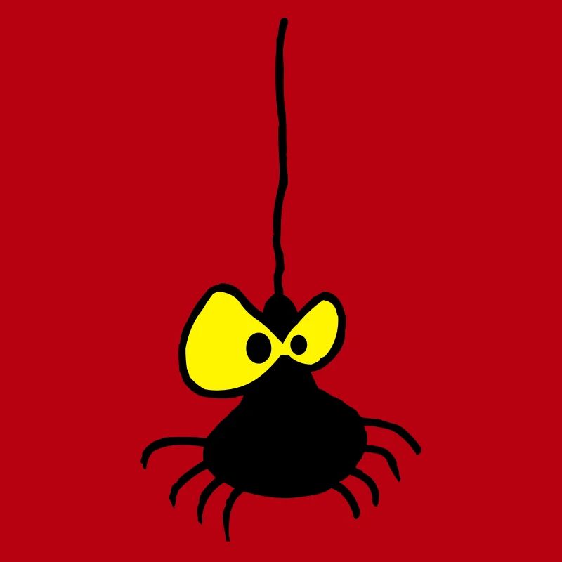 Grumpy Spider Two-Color Design