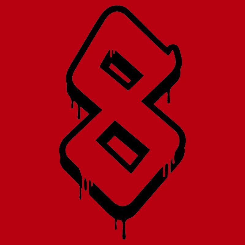 Abstraktes Graffiti Nummerndesign