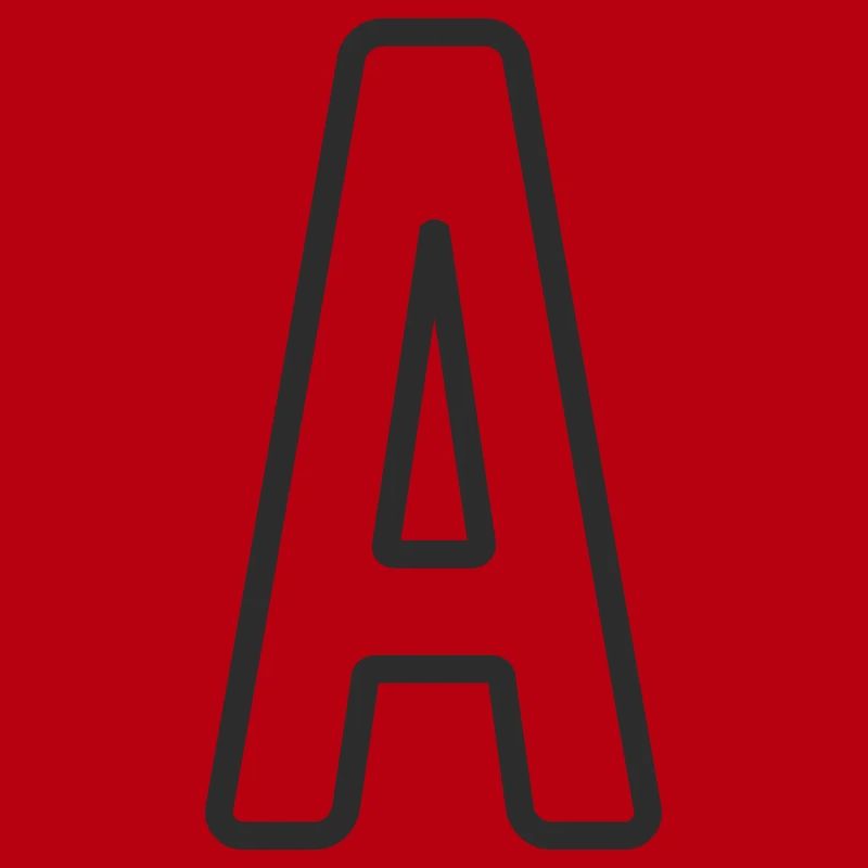 Buchstabe A Typodesign 