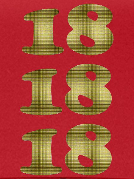 18 Jahre Plaid Jubiläumsdesign