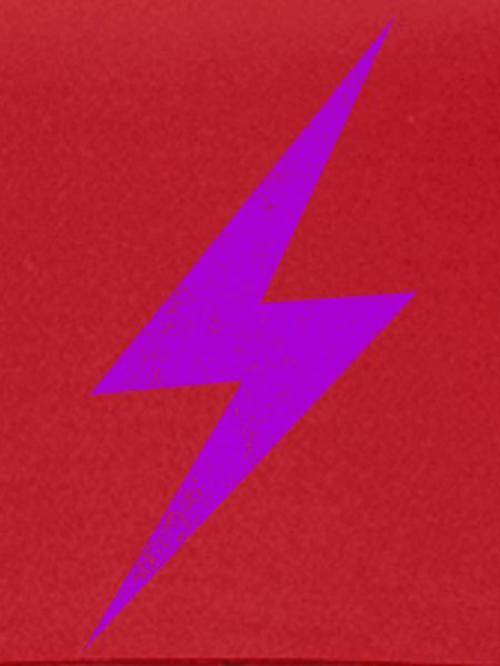 Neonlila Blitz Grafik