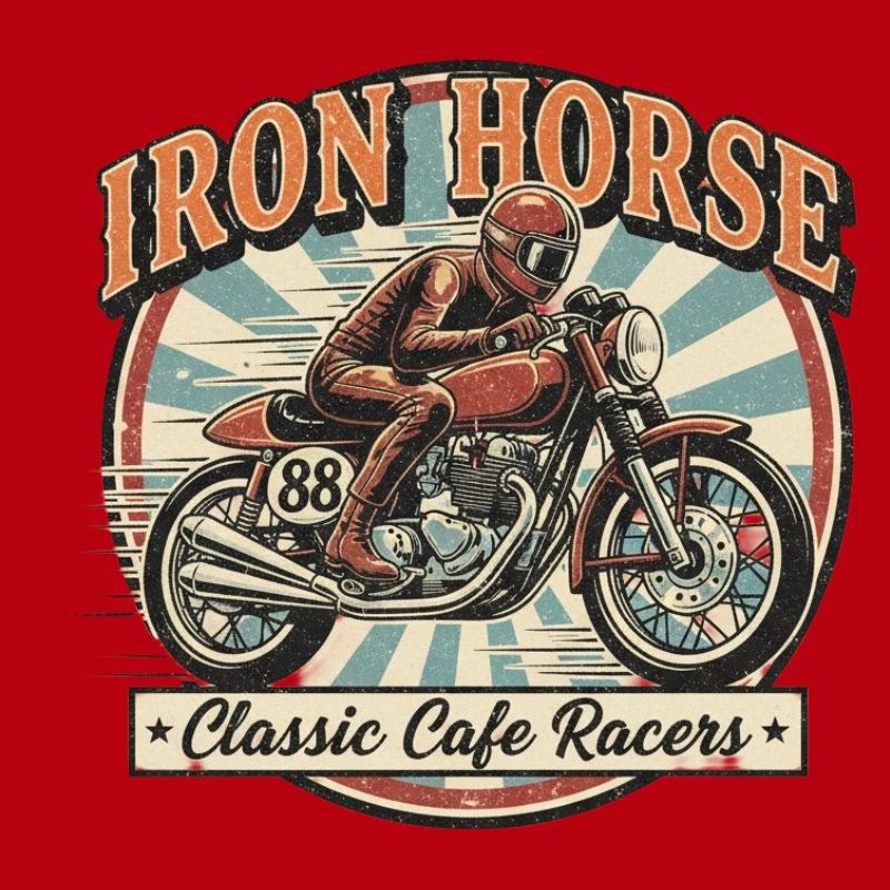 Conception de cheval de course en fer