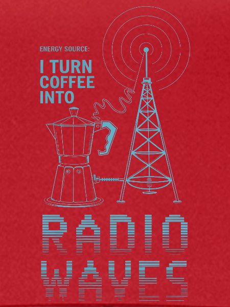Coffee into Radio Waves