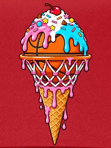 Basketball Basketballer Eiscreme