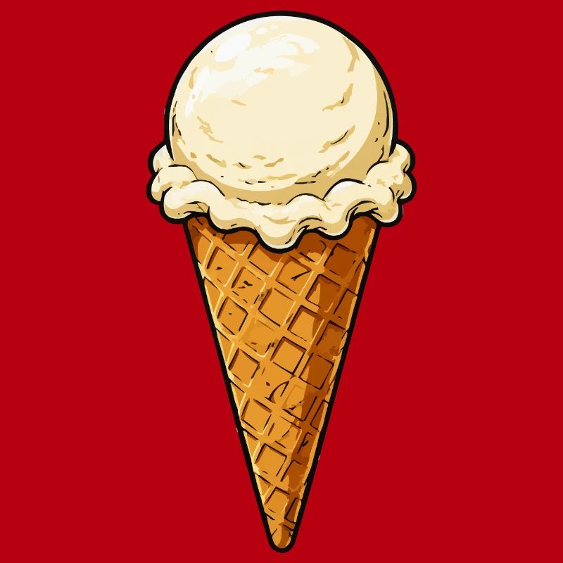Vanille Eis Kugel