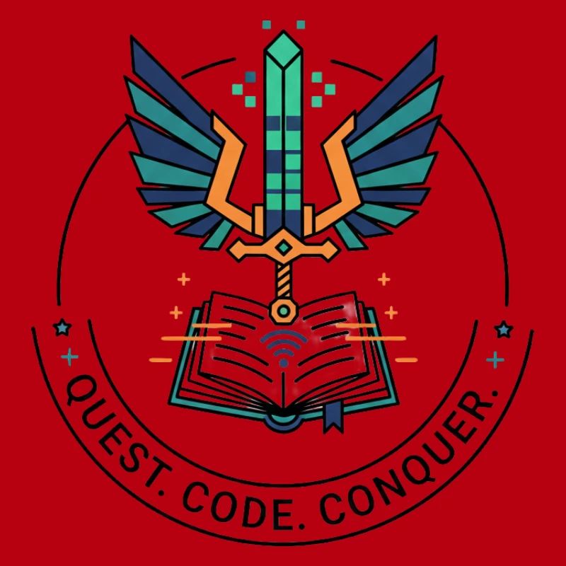 Quest. Code. Conquer Emblem
