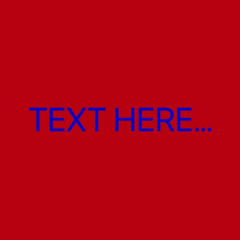 Plain Text Blue Text Print