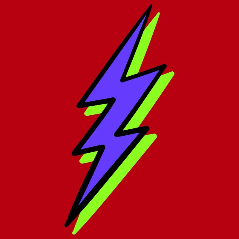 Rayon abstrait dans les tons néon